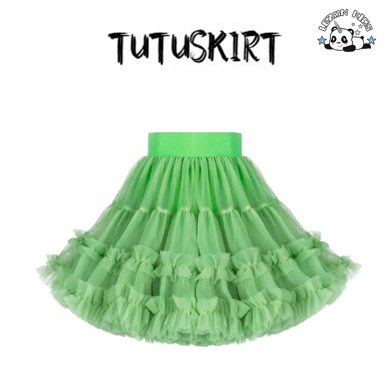 LEZONKIDS - Saia de Puf para Meninas de Alta Qualidade, Saia de Princesa Fofa, Saia Tutu de Desempenho para Crianças